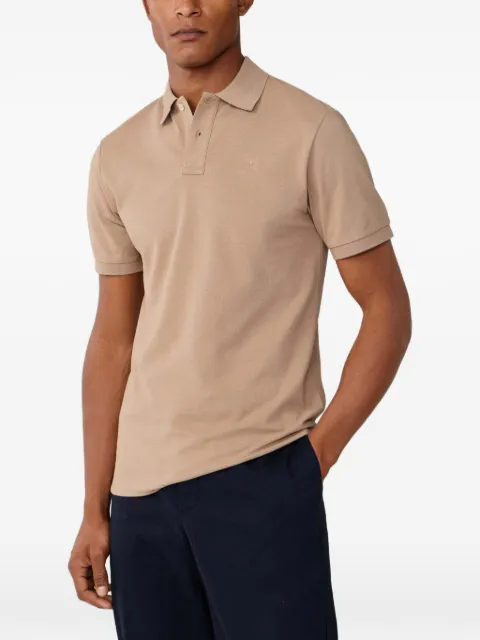 Hackett London embroidered-logo slim-fit polo shirt Neutrals HM5600093