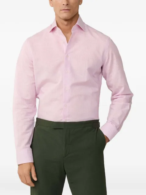 Hackett London Knightsbridge Bengal-stripe shirt Pink HM3010623