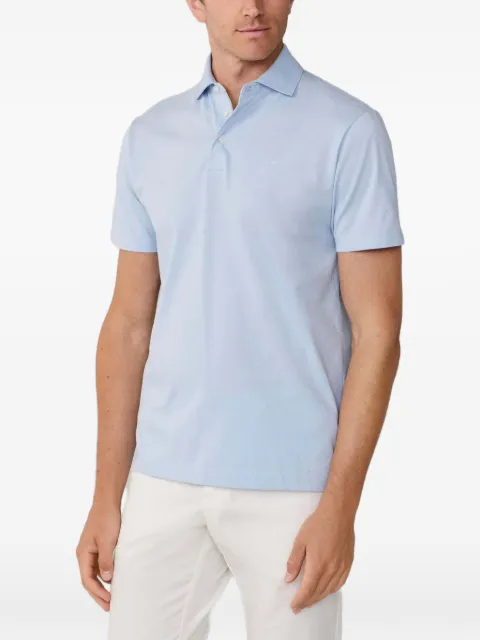 Hackett London embroidered cotton polo shirt Blue HM5600092