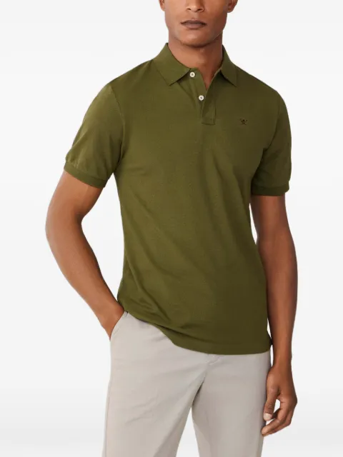 Hackett London logo-embroidered slim-fit polo shirt Green HM5600093