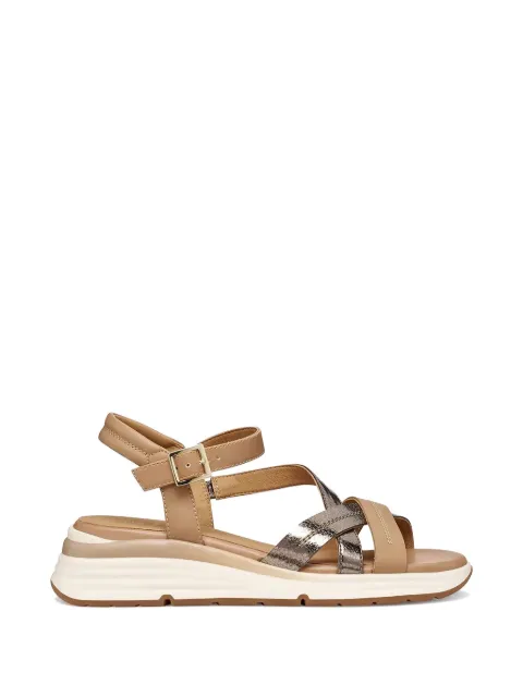 Geox elowynne crossover-strap sandals Brown D650JA0CD54C5252