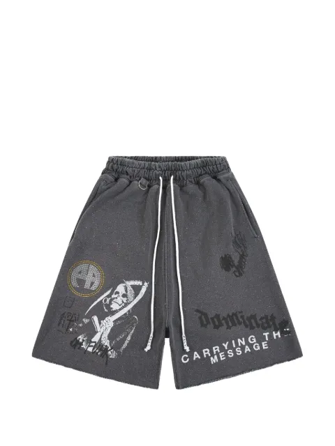 Paly Carrying the Message drawstring shorts Black 5U019Q1010BLK