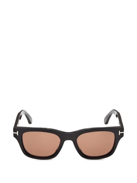 TOM FORD Eyewear T-hinge rectangle-frame sunglasses Black FT135701E