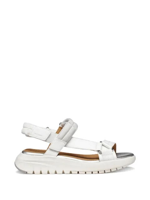 Geox touch-strap platform sandals White D65BSD05415C1236