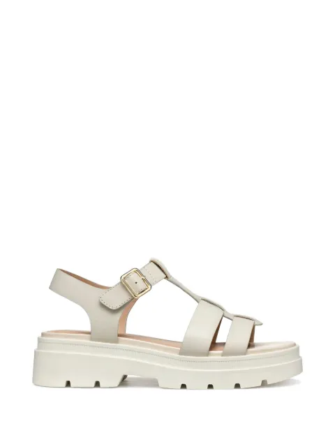 Geox Adacter S B buckle-fastening caged sandals White D670NA00043C5322