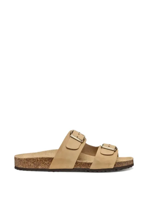 Geox buckle-fastening slides Neutrals D35LSL00032C6738