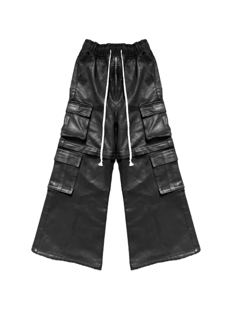 77 Studios M.I.M convertible waxed cargo pants Black 77S003