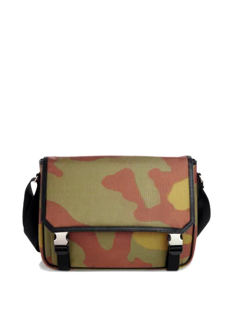 Ports V camouflage-print buckle-fastening messenger bag Green VL9AME01JPO001
