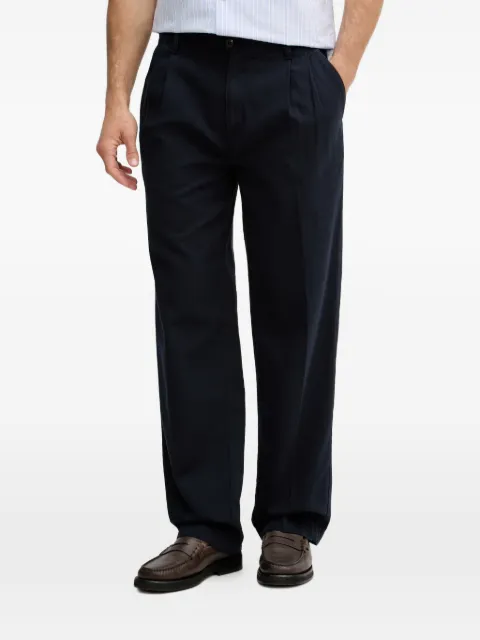 Gant pleated straight-leg trousers Blue 1505403