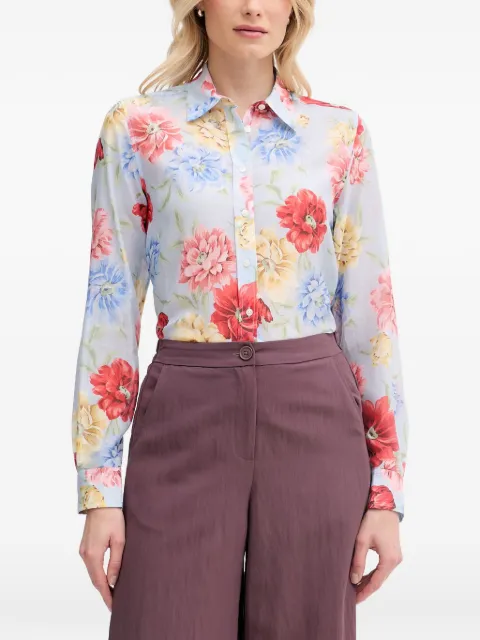 Gant floral-print long-sleeve shirt Blue 4300634