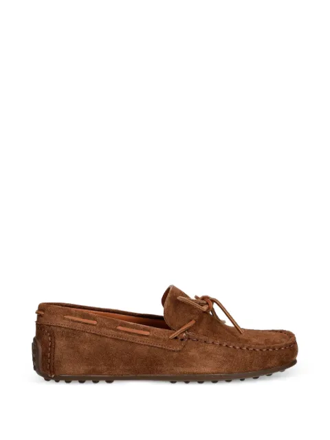 VAGABOND Larissa bow-detail suede loafers Brown 615024089