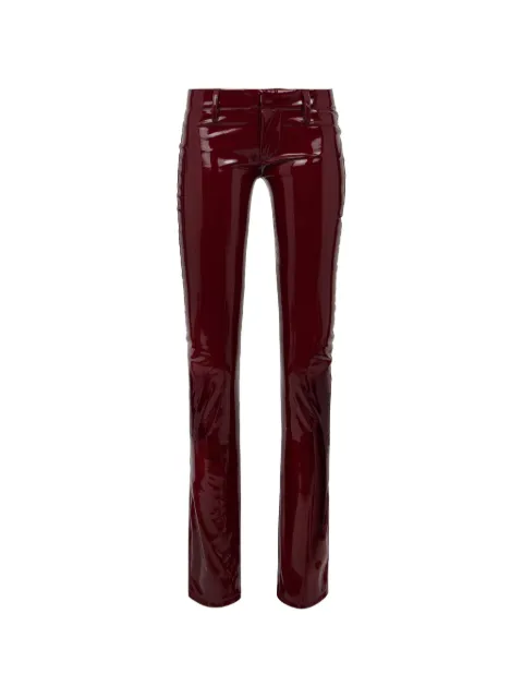 DSQUARED2 glossy-finish trousers Red S72KA1370D35552