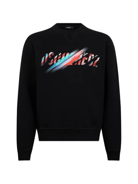 DSQUARED2 logo-print sweatshirt Black S71GU0785D25040