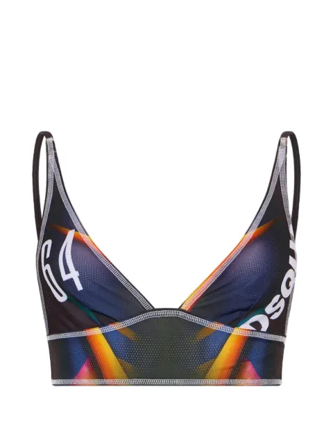 DSQUARED2 Ski Leaf triangle bra Black D8R086260ISA01
