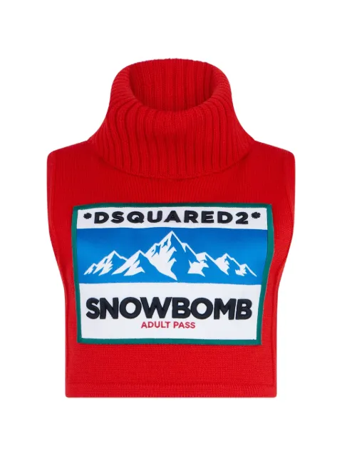 DSQUARED2 patch-detail sweater Red S72HA1285D13269