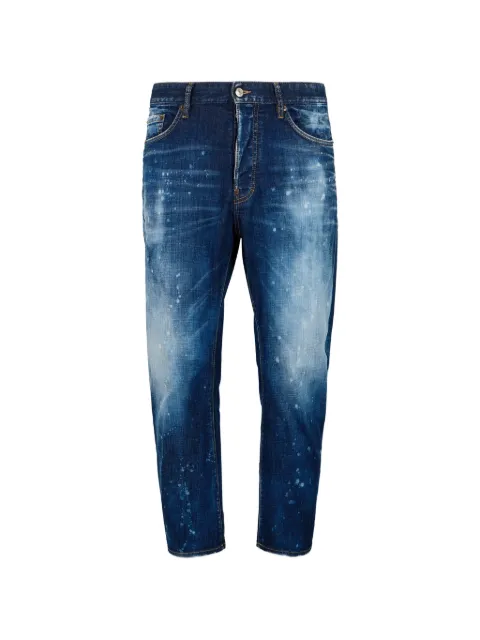 DSQUARED2 Skiers Medium Cloudy Bro paint-splatter denim jeans Blue S71LB1763D30010
