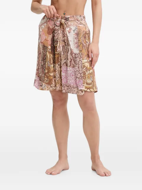 LIU JO paisley-print beach cover-up Neutrals VA6152TS124