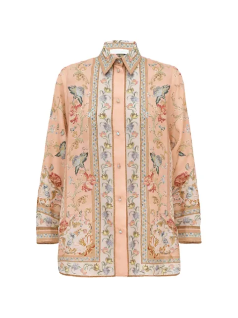 ZIMMERMANN Roselight paisley-print shirt Pink 6882TSS264