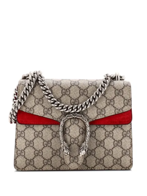 Gucci Pre-Owned Dionysus Bag GG Coated Canvas Mini crossbody bag Brown TUSSKD2422QXE400
