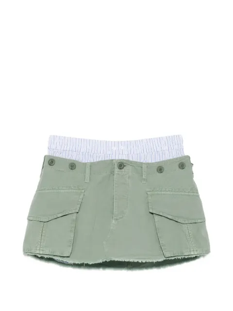 Alexander Wang cargo raw-cut skirt Green 1WC3265427