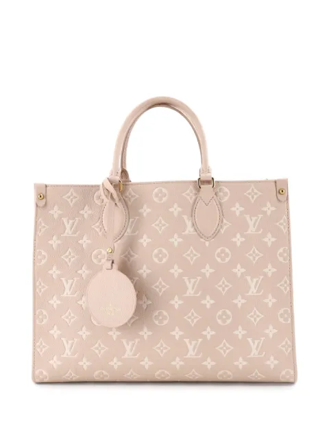 Louis Vuitton Pre-Owned OnTheGo Spring in the City Monogram Empreinte Leather MM tote bag Neutrals SD46CEBISE3AU9ZI