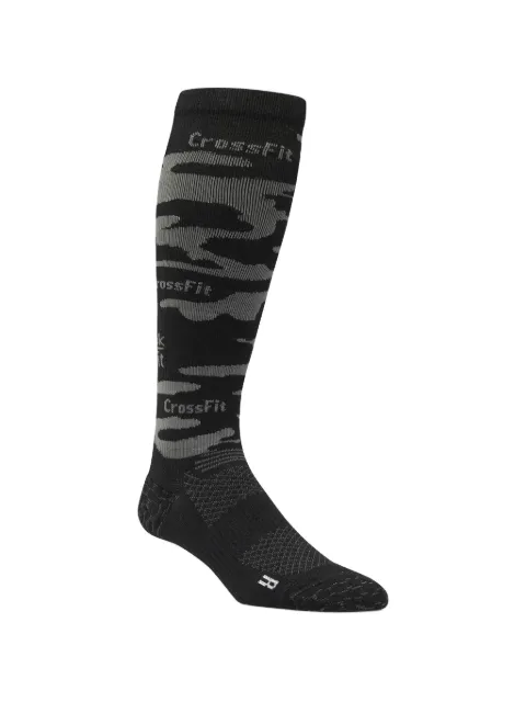 Reebok CrossFit compression camo-print knee socks Black EC5722