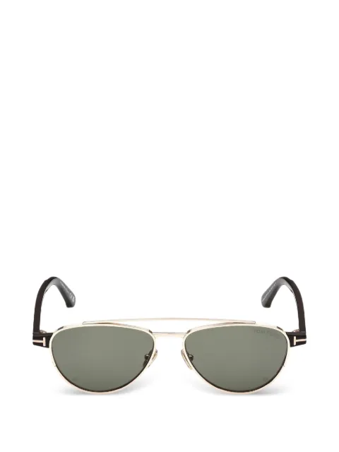 TOM FORD Eyewear T-motif pilot-frame sunglasses Black FT1361