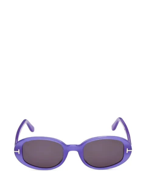 TOM FORD Eyewear Iggy oval-frame sunglasses Purple FT1364