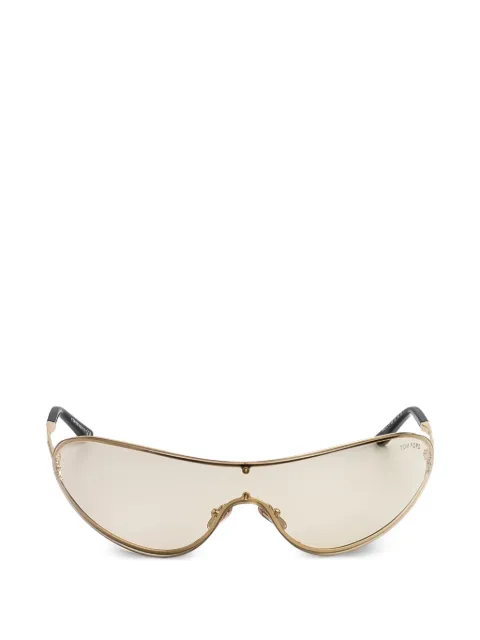TOM FORD Eyewear geometric-frame sunglasses Gold FT1396