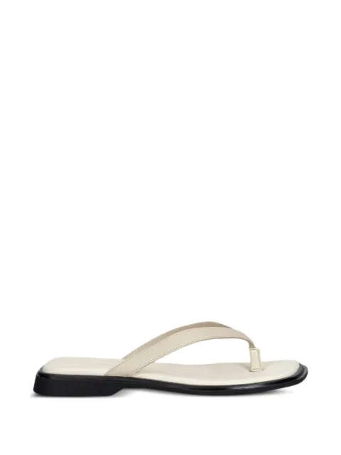 VAGABOND Izzy thong-strap leather sandals White 591340102