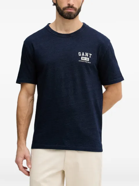Gant logo-print T-shirt Blue 2003393
