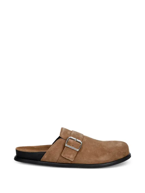 VAGABOND Effie buckle-fastening suede mules Brown 612204008