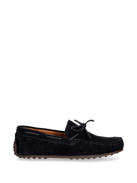 VAGABOND Larissa bow-detail suede loafers Black 615024067
