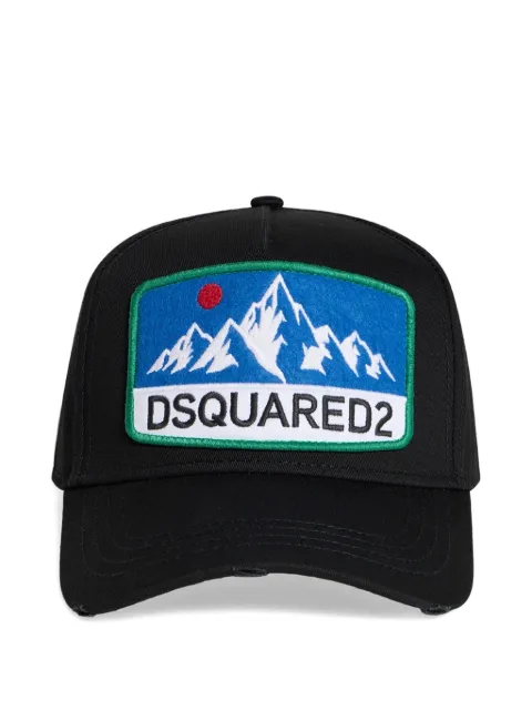 DSQUARED2 logo-patch baseball cap Black BCM103905C00001