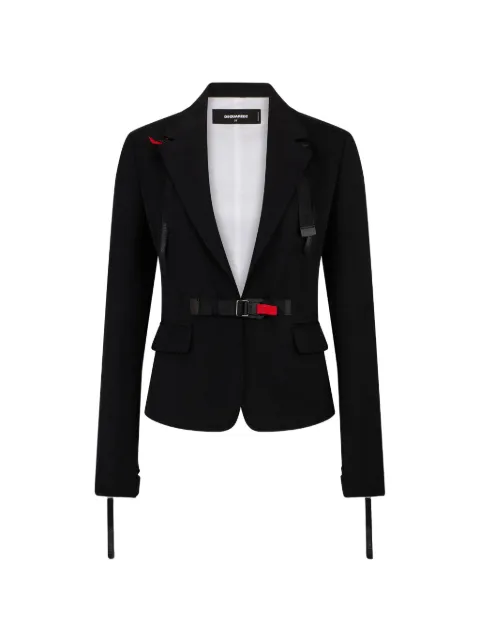 DSQUARED2 Snow-Tech buckle-fastening blazer Black S72BN0733S78136