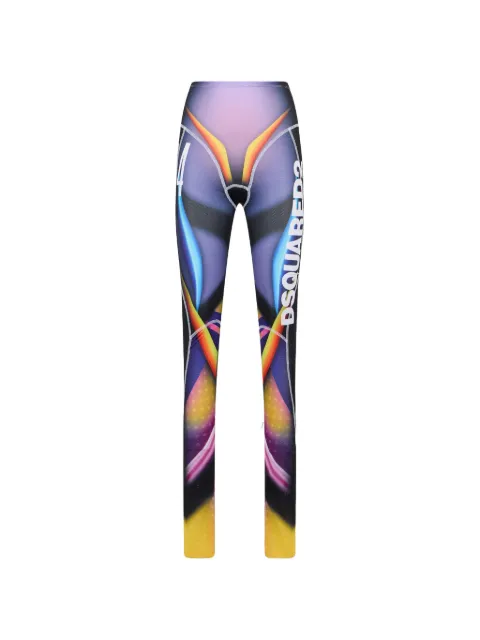 DSQUARED2 graphic-print jersey trousers Black S72KA1349D20151