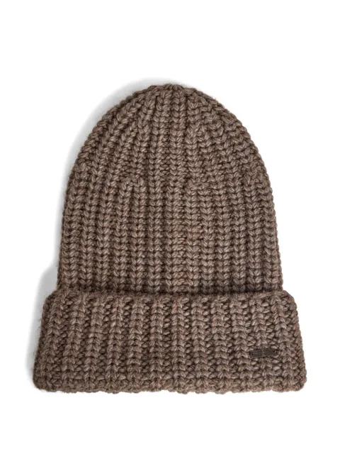 DSQUARED2 chunky-knit beanie hat Brown KNM022601W00001