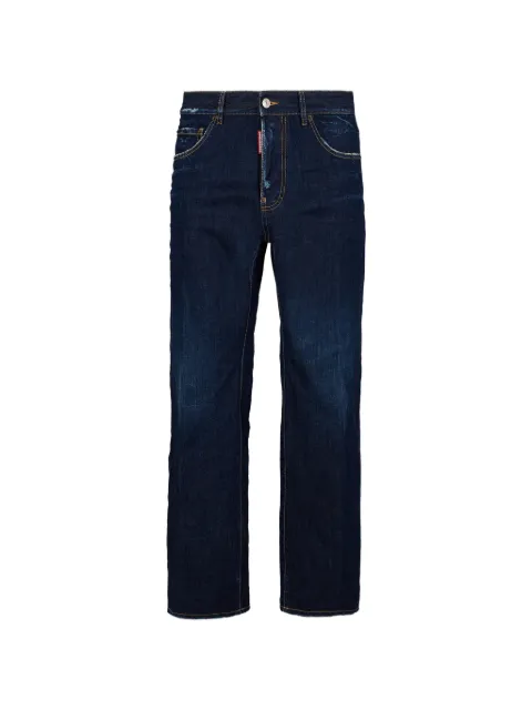 DSQUARED2 distressed logo-tag jeans Blue S71LB1772D30011
