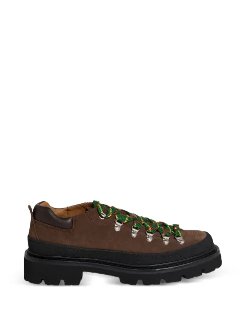 DSQUARED2 panelled suede lace-up shoes Brown LUM012901503520