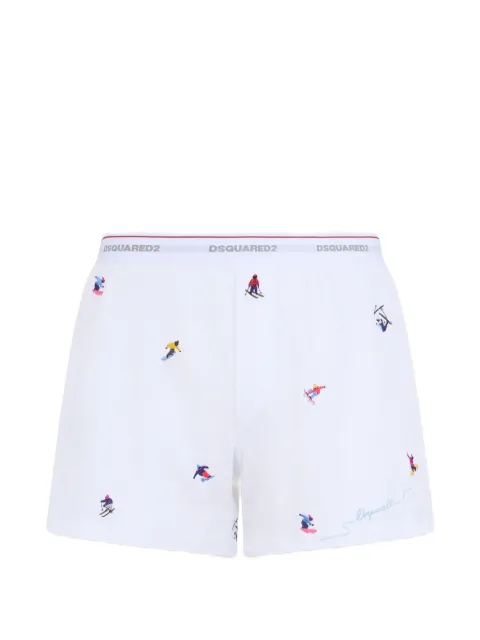 DSQUARED2 Snowy Dream cotton boxers White D9LE36510ISA01