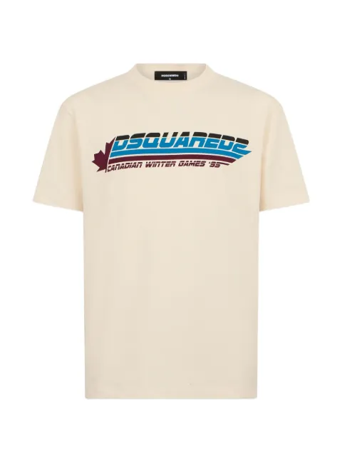 DSQUARED2 graphic-print T-shirt Neutrals S71GD1699D20106