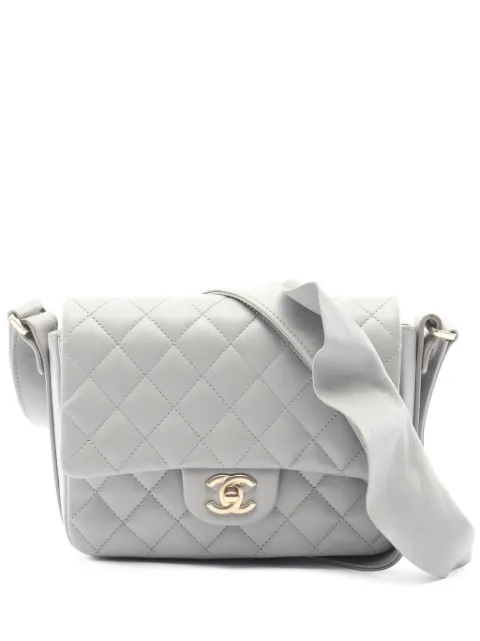 CHANEL Pre-Owned 2020 Quilted Calfskin Bolero de Chanel Flap crossbody bag Grey 0ZUEBK0MC5P1RP1R