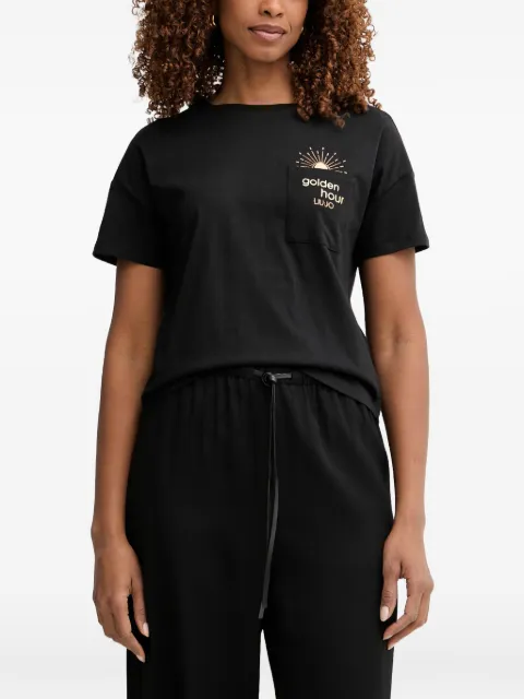 LIU JO T-shirt with pocket Black VA6161JS923