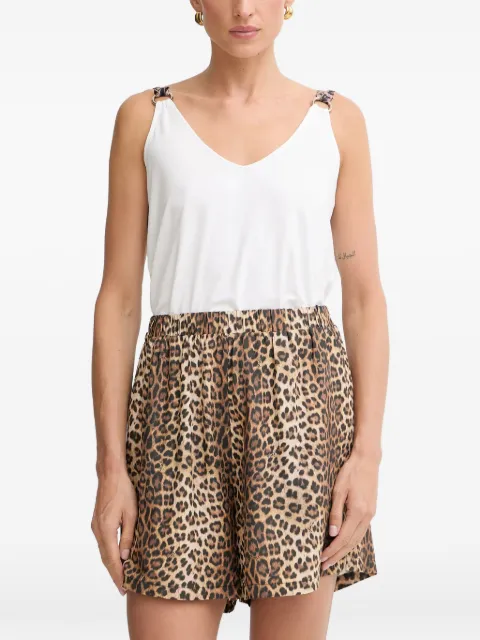 LIU JO top with animal-print bows White VA6114JS360