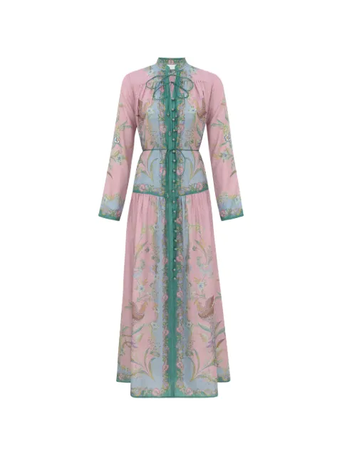 ZIMMERMANN floral-print silk maxi dress Pink 8415DSS262