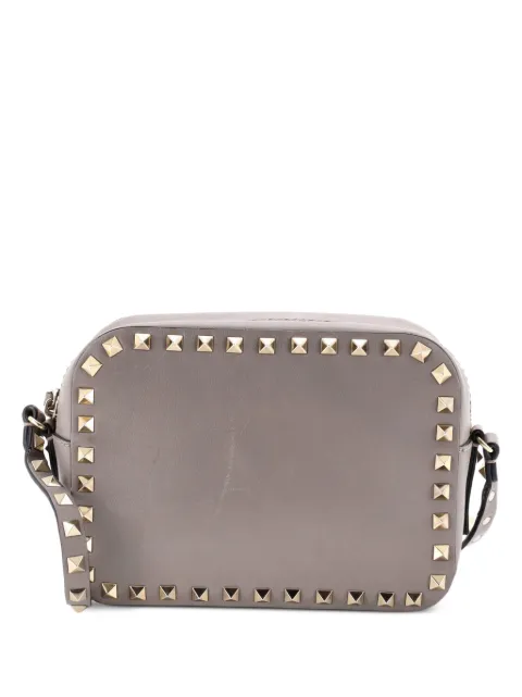 Valentino Garavani Pre-Owned Rockstud Camera Leather crossbody bag Grey UHT1GSA51T9H5WPM