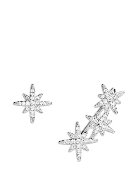 APM Monaco Triple Météorites asymmetric earrings Silver WE10118OX