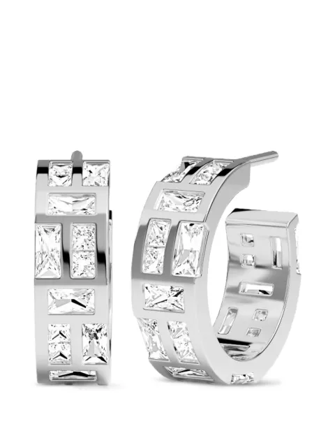 APM Monaco Ice stone-embellished earrings White WE16483OX