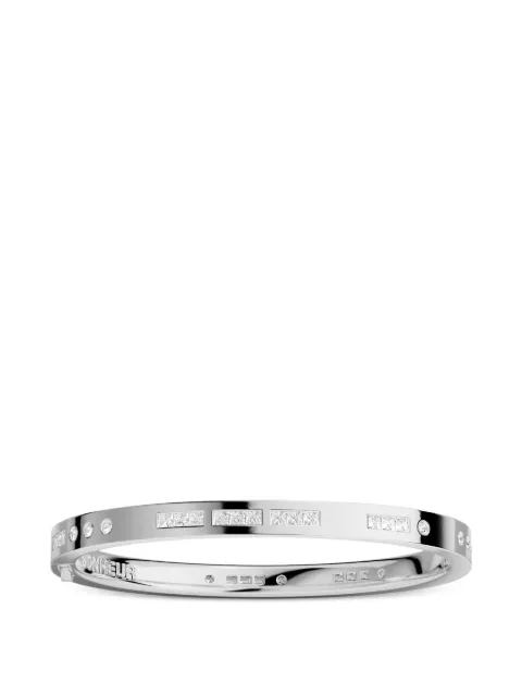 APM Monaco Morse Bonheur bangle Silver WB4604OX