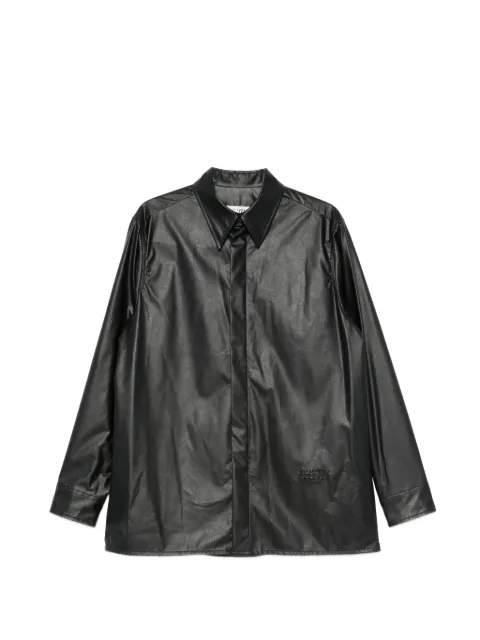 MM6 Maison Margiela logo-embossed shirt Black SH0DT0058S53057
